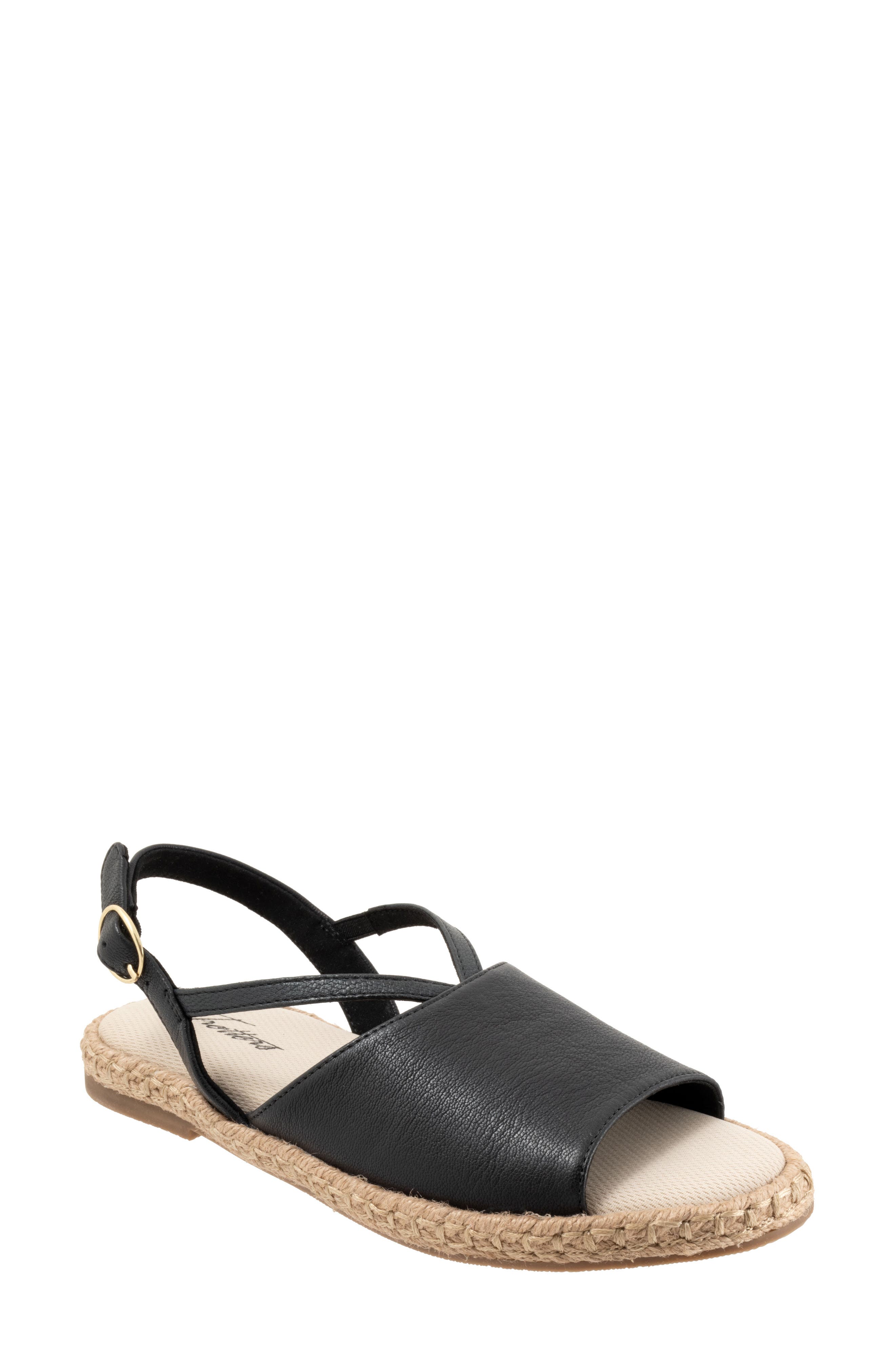 Trotters Pepper Slingback Espadrille Sandal, Main, color, Black