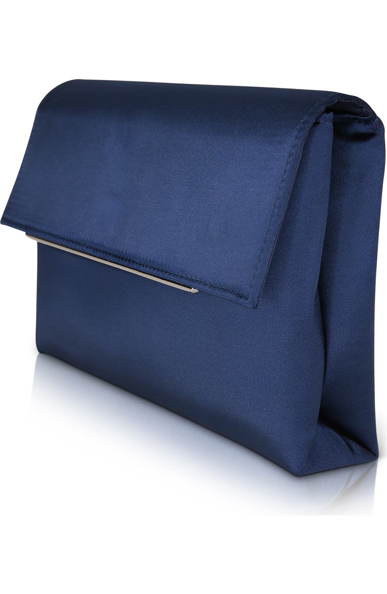Jewel Badgley Mischka Harper Satin Envelope Clutch, Alternate, color,