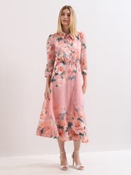 Phase Eight Anabella 3/4 Sleeve Midi Dress