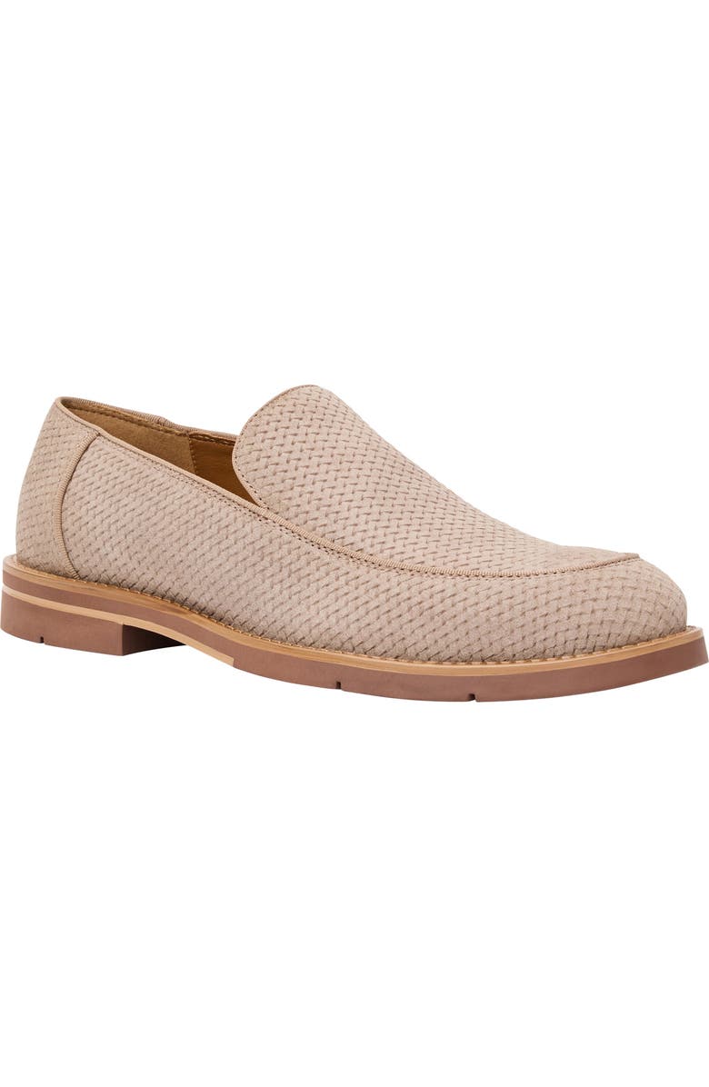 André Assous Kenny Loafer, Main, color, Taupe Suede Woven