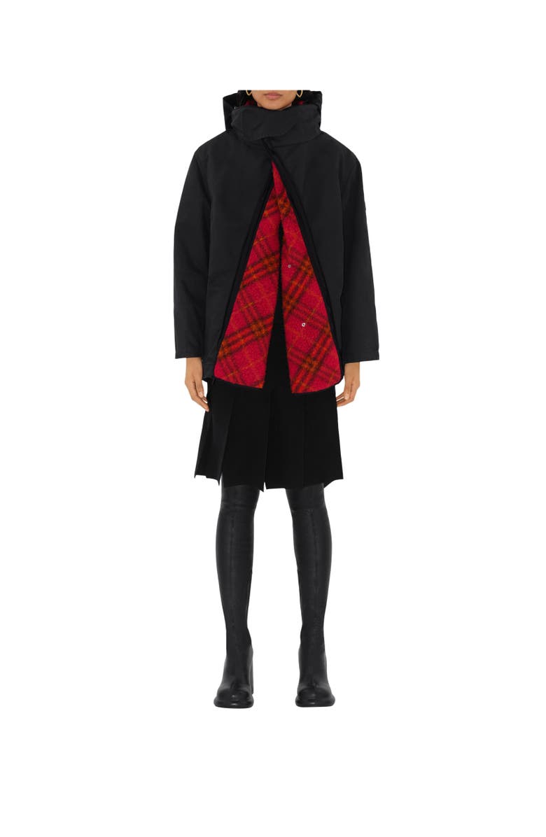 Burberry Detachable Warmer Cotton Parka, Alternate, color, 