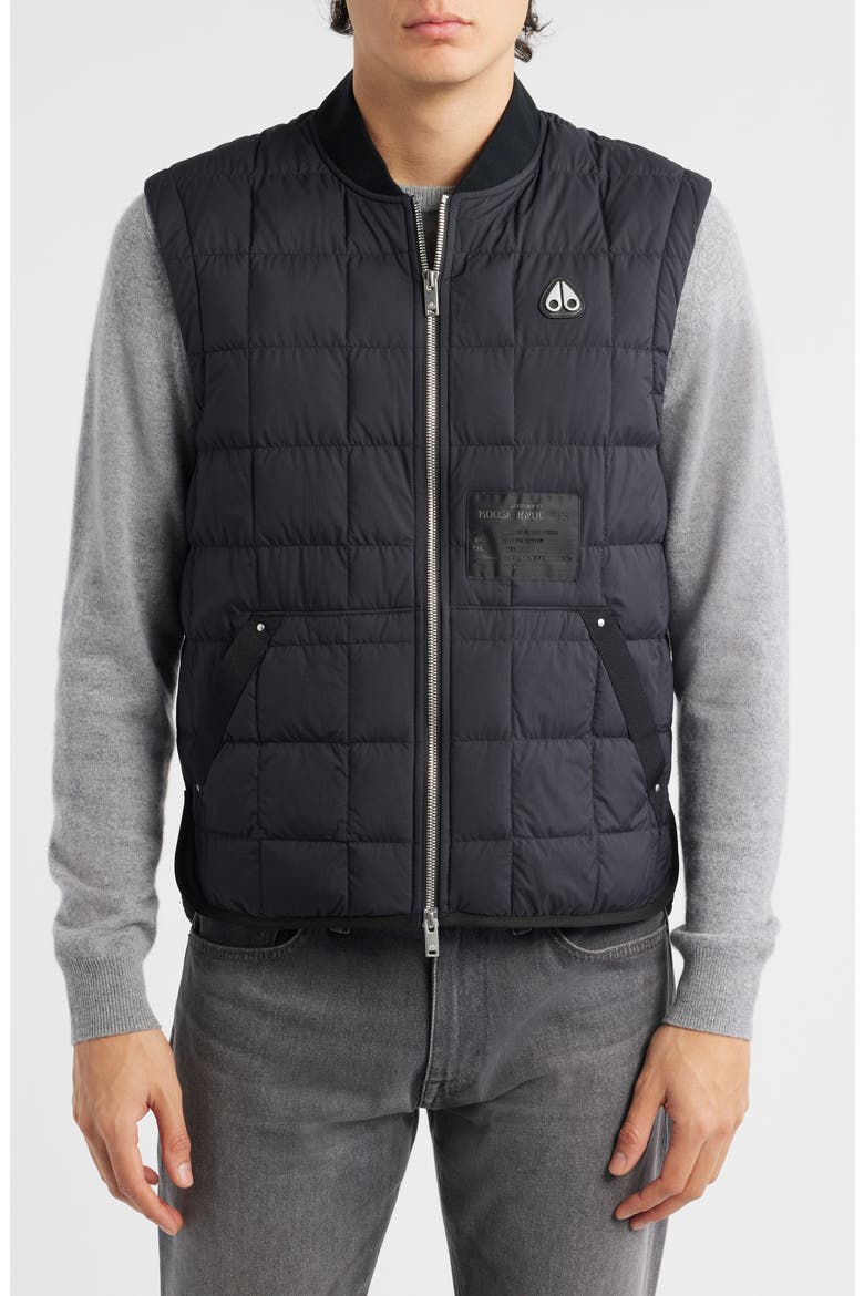 Quilted Down Liner Vest, Alternate, color, BLACK