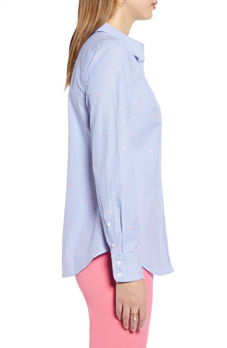 1901 Embroidered Dot Stripe Shirt, Alternate, color,