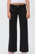 MANGO TEEN Frayed Stars Straight Leg Jeans