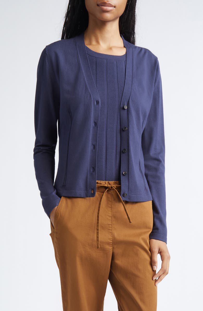 MM by Max Mara Aerosi Cardigan, Main, color, Ultramarine