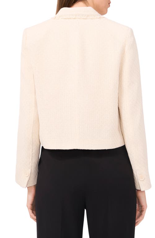 Halogenr Halogen(r) Fringe Detail Tweed Jacket In Almond Milk