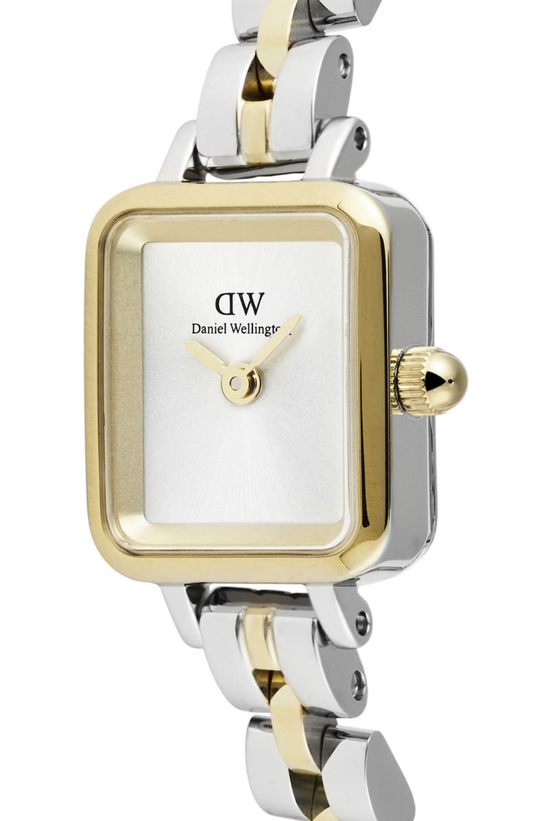 Daniel Wellington Quadro Mini Arch Bracelet Watch, 15mm x 18mm, Alternate, color, Silver-Tone