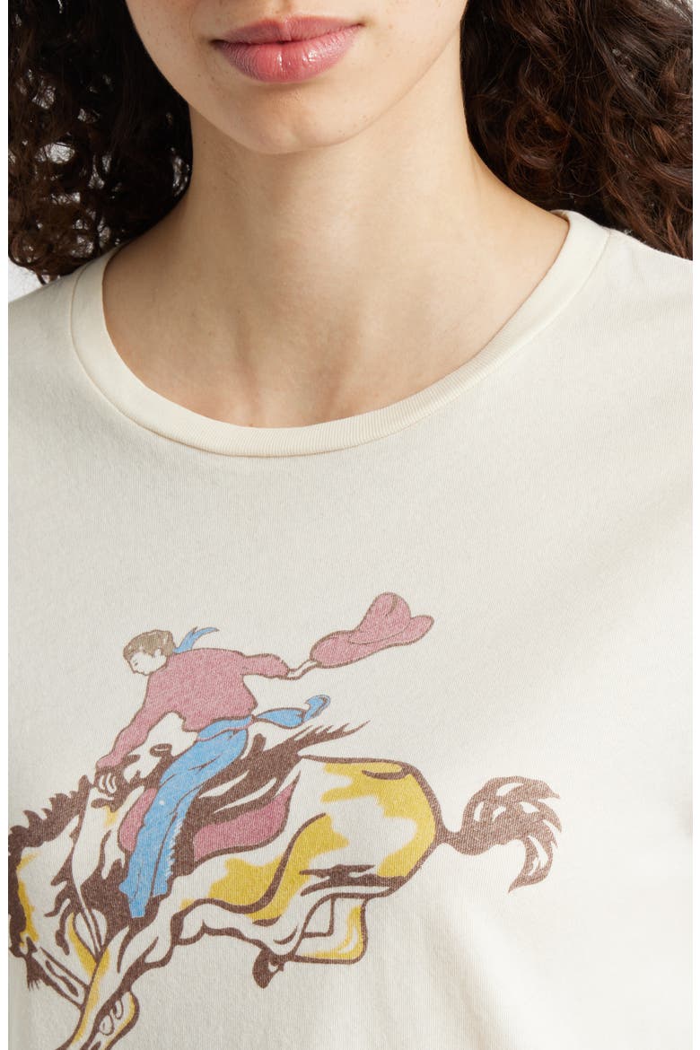 Little Rider Cotton Graphic T-Shirt, Alternate, color, WASHED WHITE