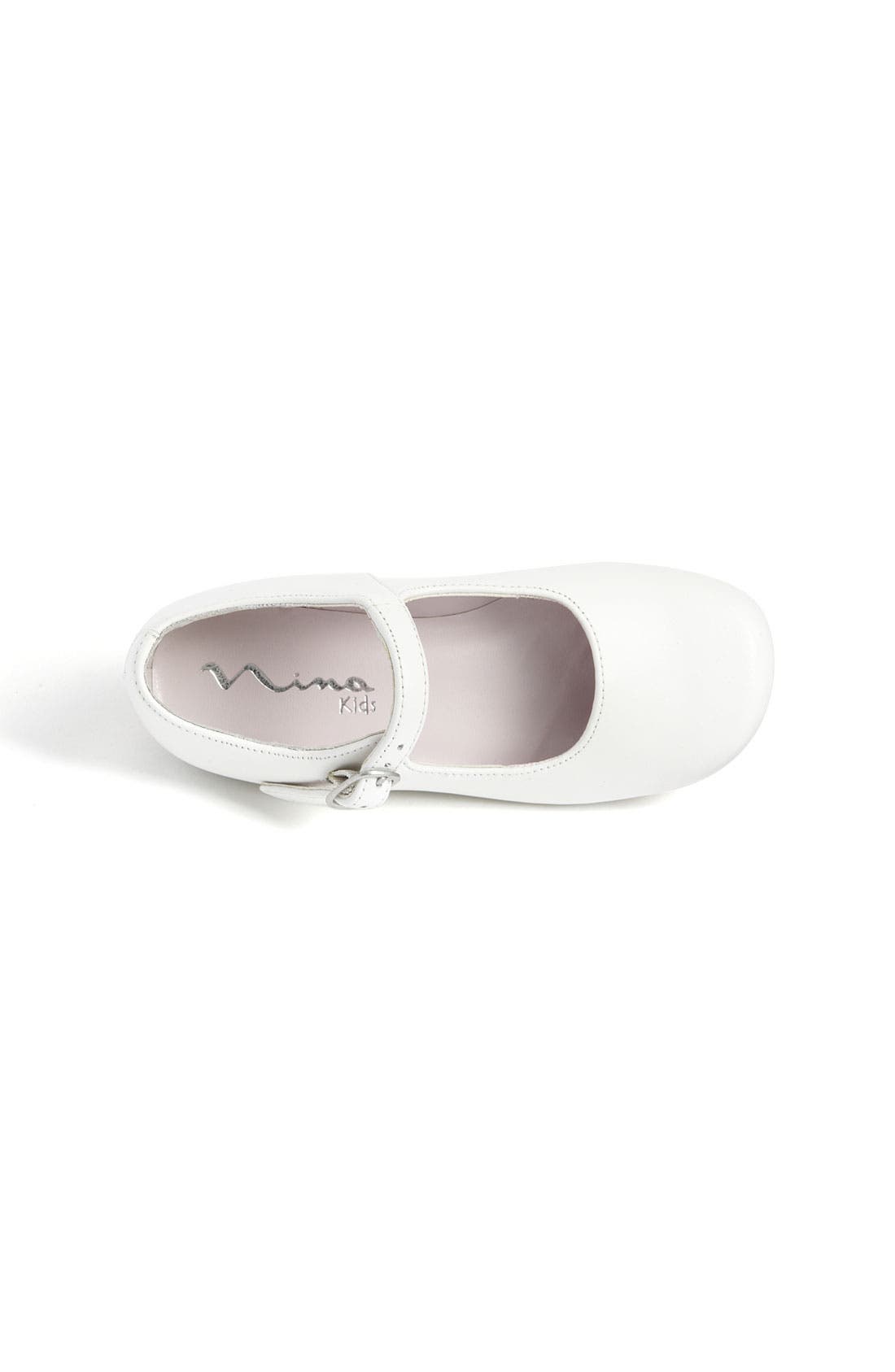'Bonnett' Mary Jane, Alternate, color, WHITE LEATHER