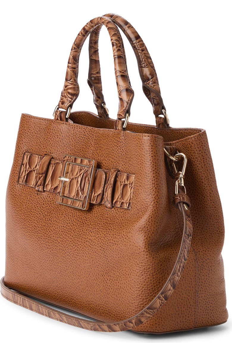 Brahmin Small Denise Leather Satchel, Alternate, color,