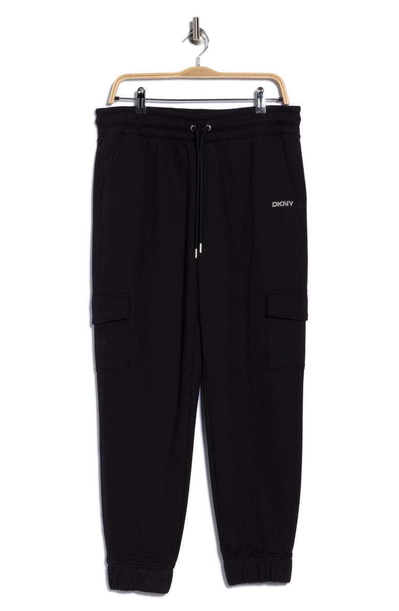 DKNY Cargo Joggers, Alternate, color, Black