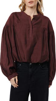 CIEBON Doe Bubble Hem Top