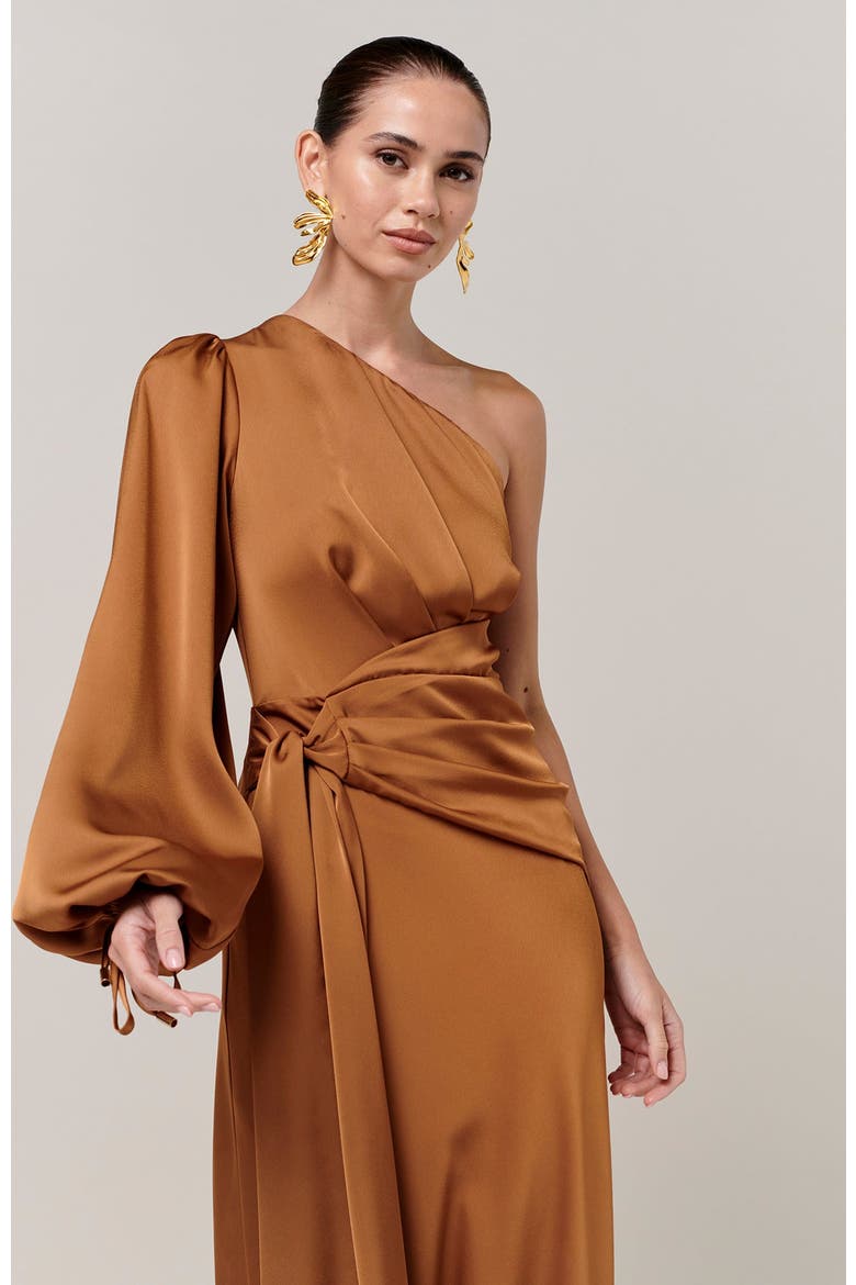 Pollie Maxi Dress, Alternate, color, Bronze