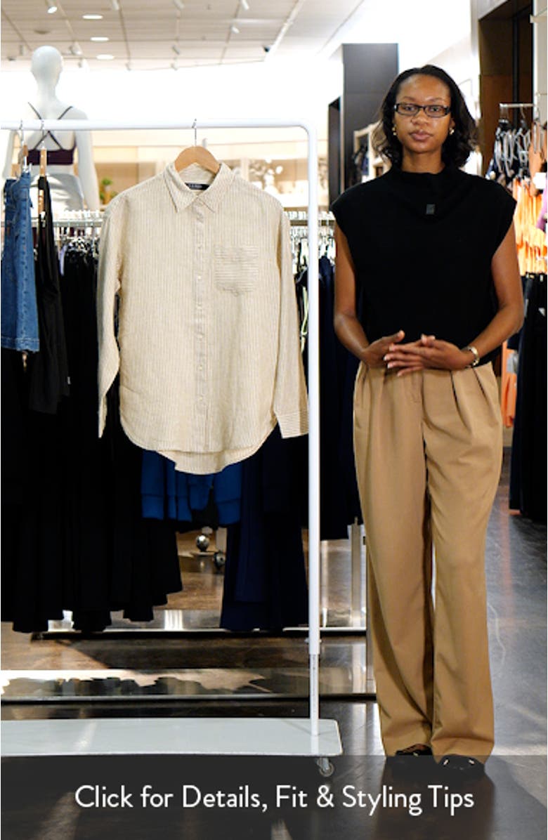 Relaxed Fit Stripe Linen Shirt, sales video thumbnail