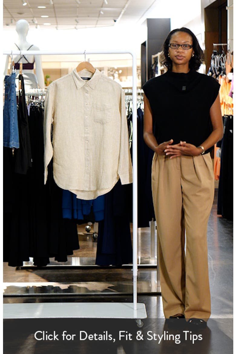 Relaxed Fit Stripe Linen Shirt video