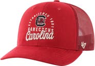 '47 Men's '47 Garnet South Carolina Gamecocks Pitstop Trucker Adjustable Hat