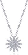 Lafonn Starburst Simulated Diamond Pendant Necklace