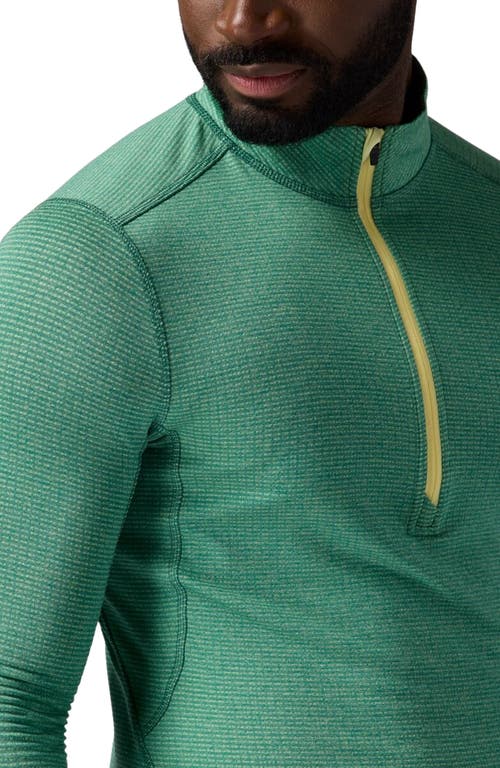 Backcountry Pines Microgrid Ultra-lt Baselayer 1/4-zip Top In Animal Print