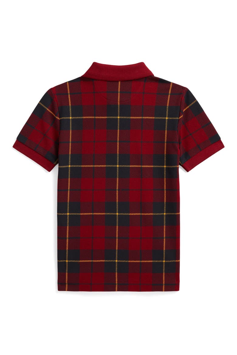 Kids' Tartan Piqué Polo, Alternate, color, WALLACE TARTAN