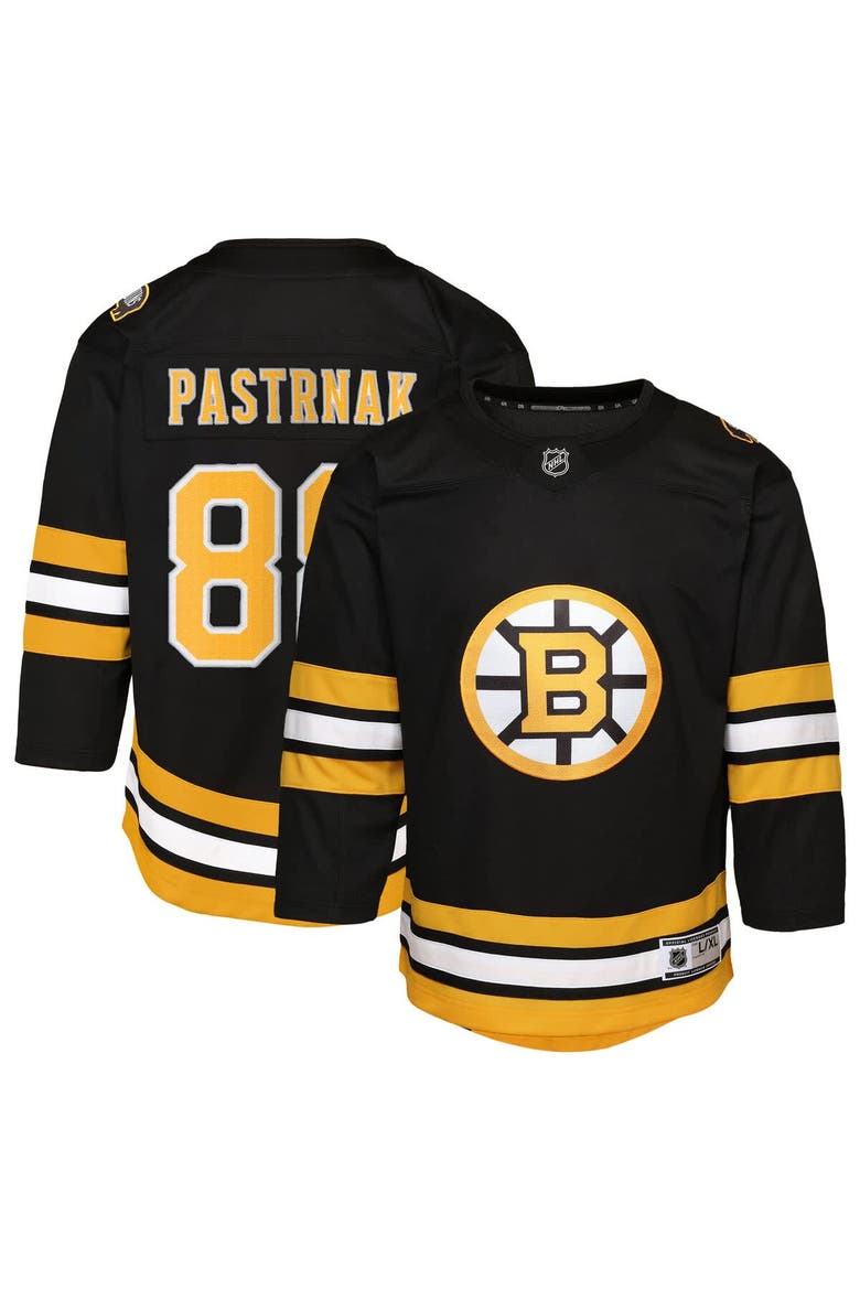 Toddler Outerstuff David Pastrnak Black Boston Bruins Home Replica Player Jersey, Main, color, Black
