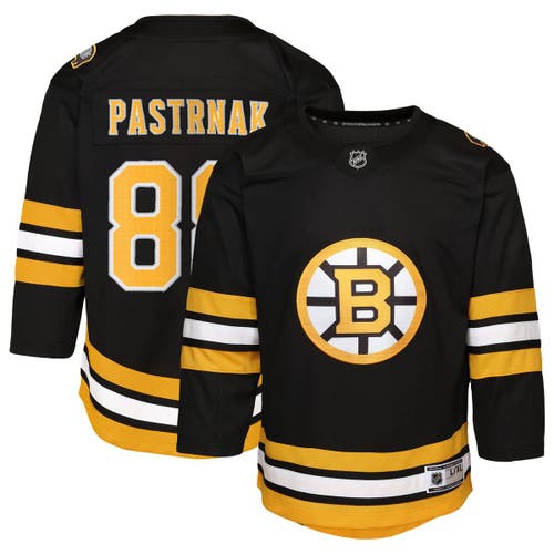 Outerstuff Kids' Toddler David Pastrnak Black Boston Bruins Home Replica Player Jersey
