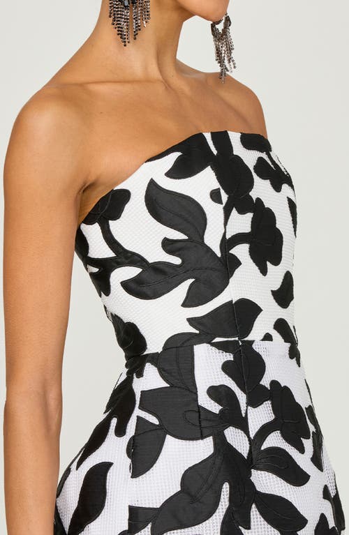 Helsi Gigi Strapless Minidress In Black/white