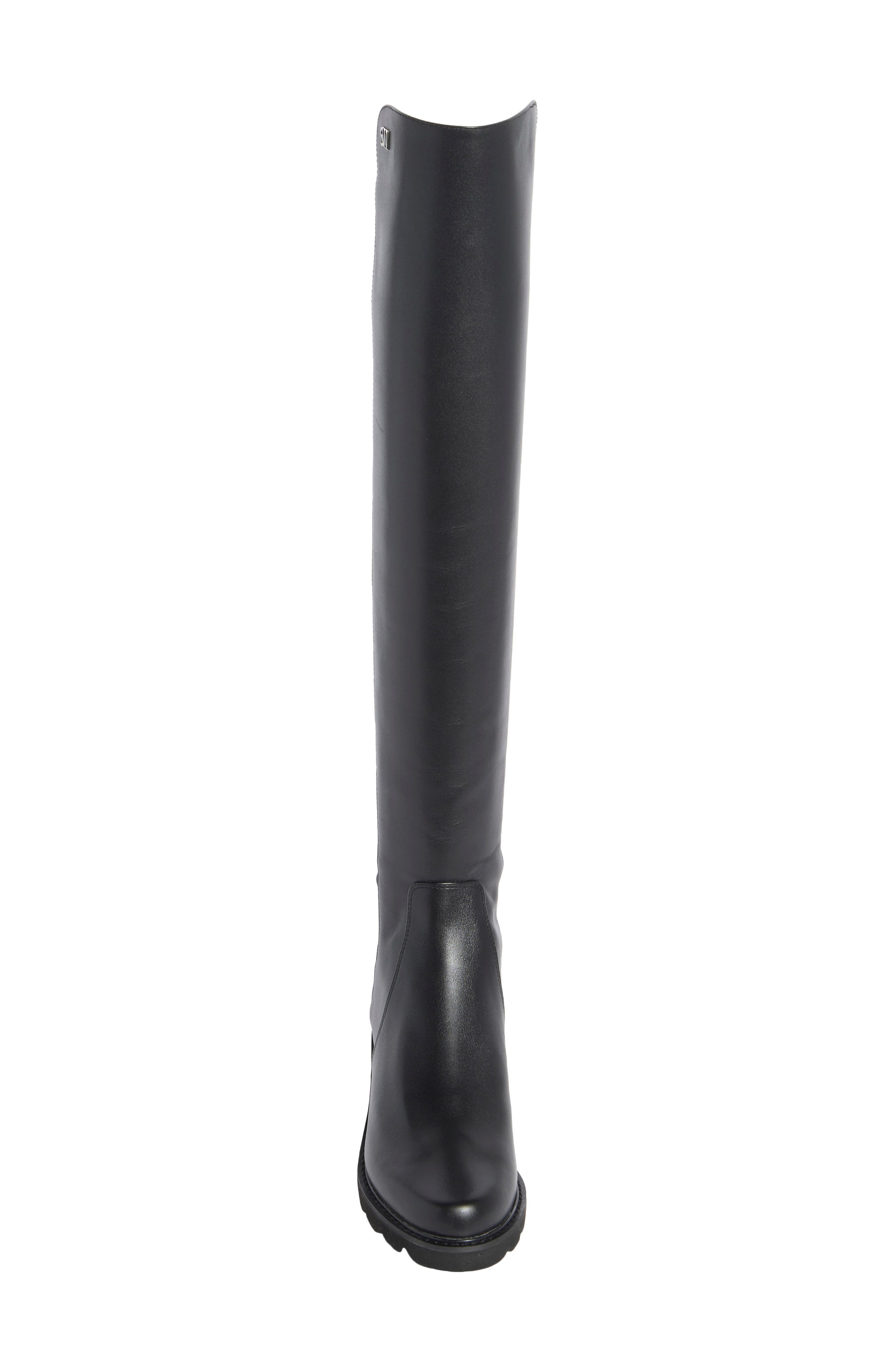 Stuart Weitzman Alina City Knee High Boot, Alternate, color, Black