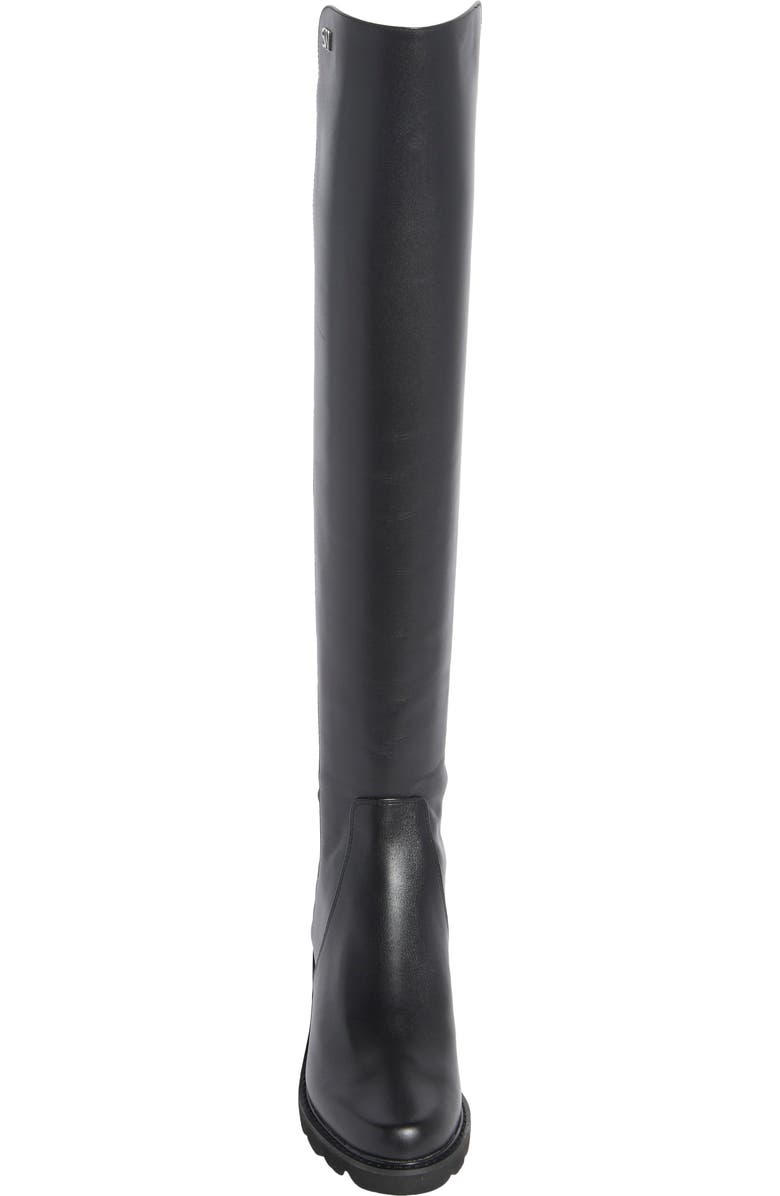 Stuart Weitzman Alina City Knee High Boot, Alternate, color, Black