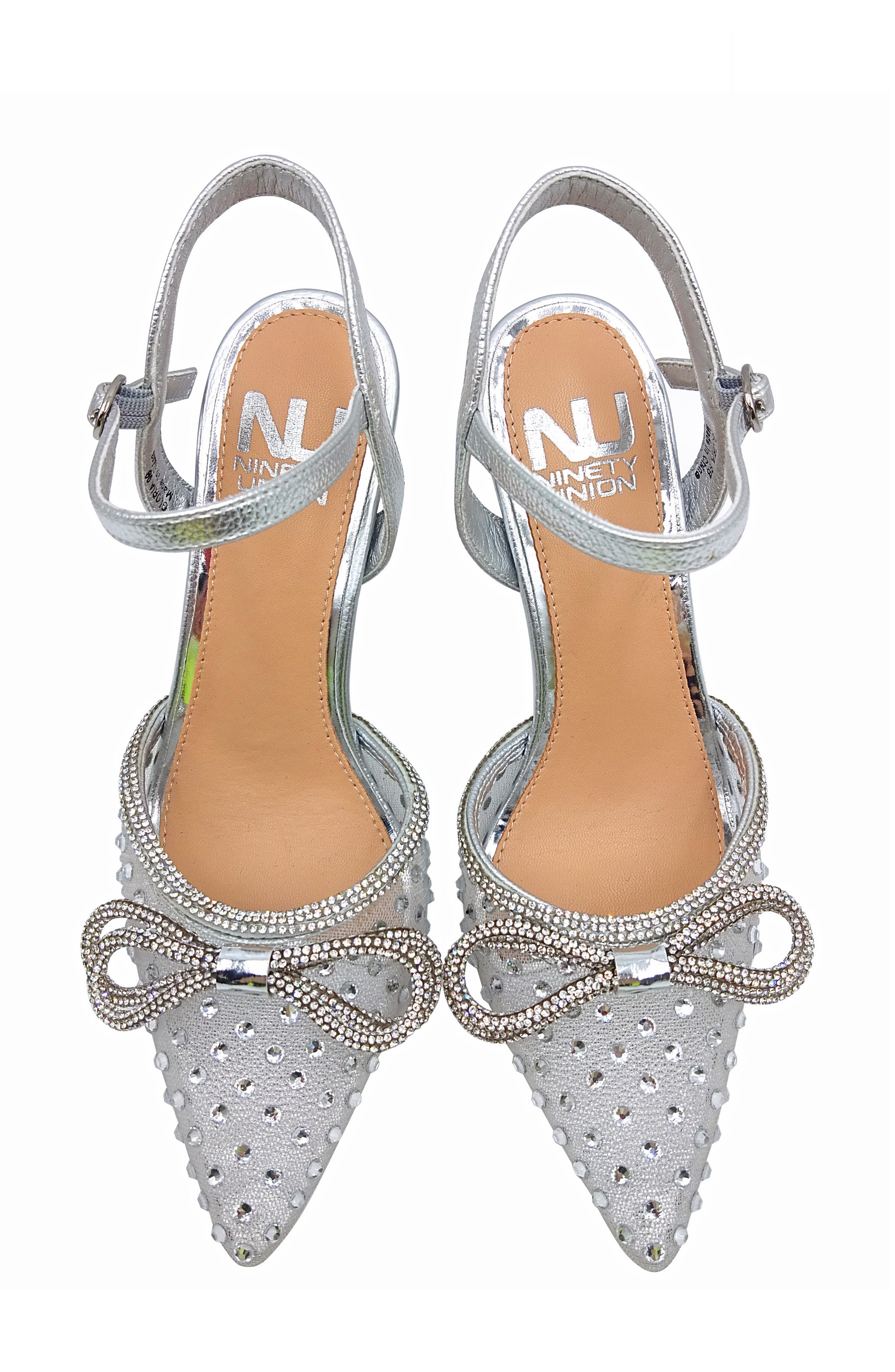 NINETY UNION Gloria Embellished Pump, Alternate, color, Silver