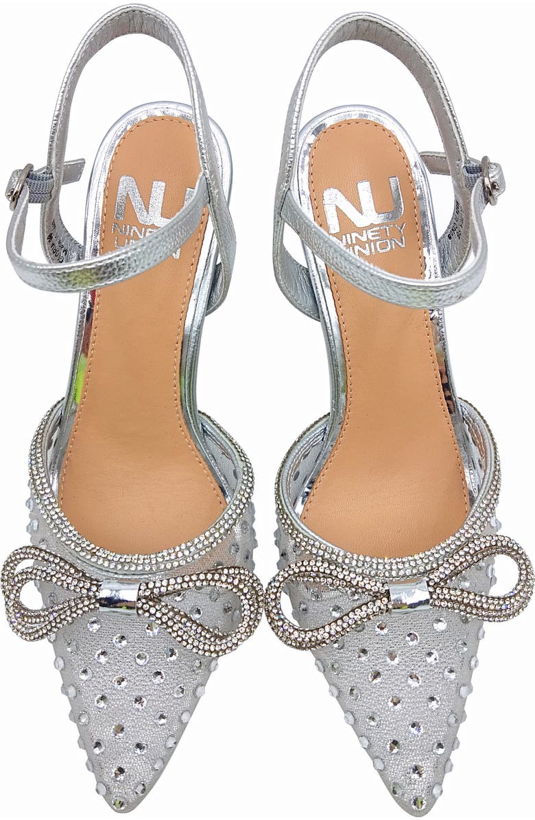NINETY UNION Gloria Embellished Pump, Alternate, color, Silver