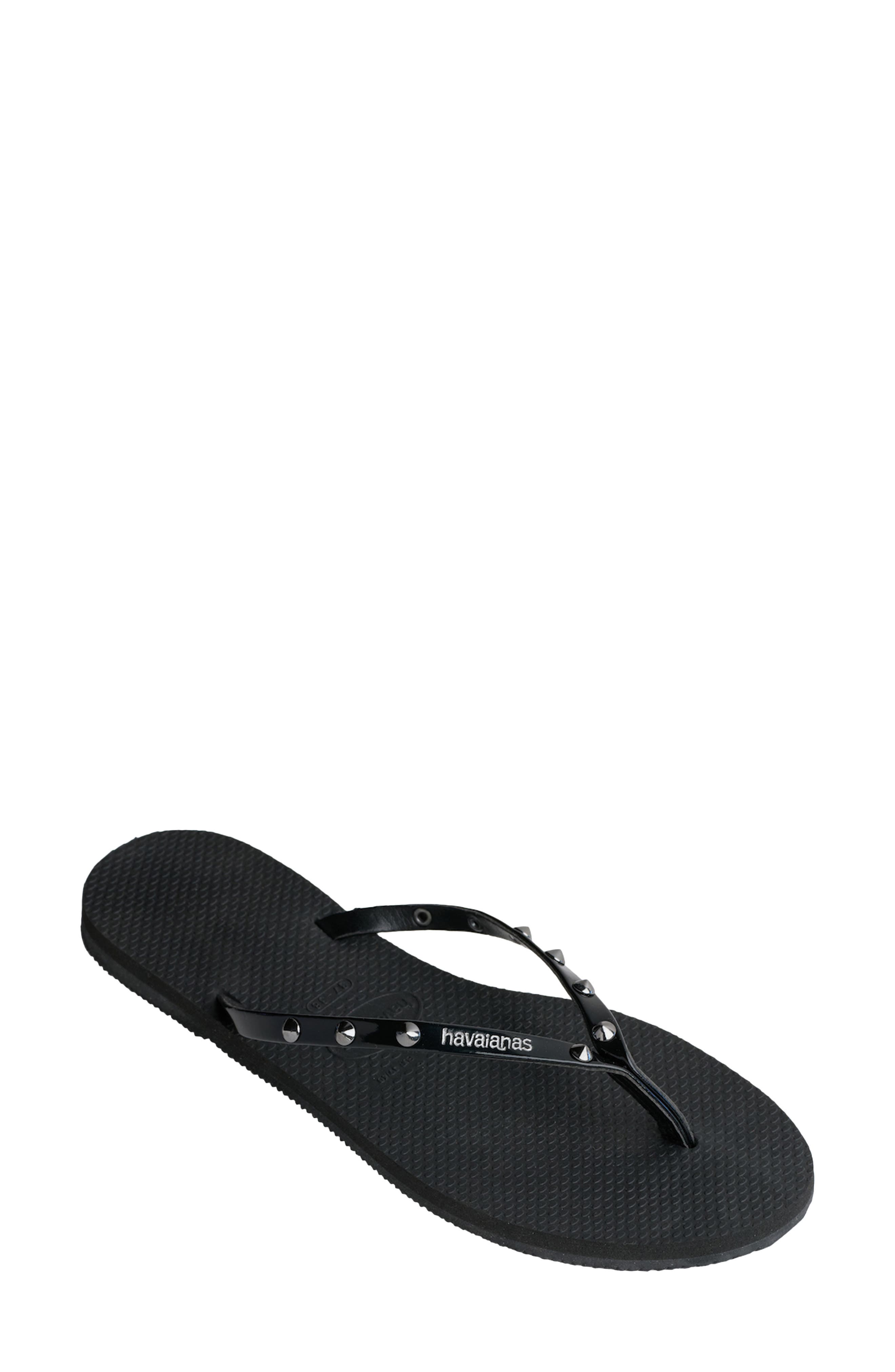 Havaianas You Spikes Flip Flop, Main, color, Black