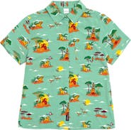 Disney Lion King Short Sleeve Button Down Shirt