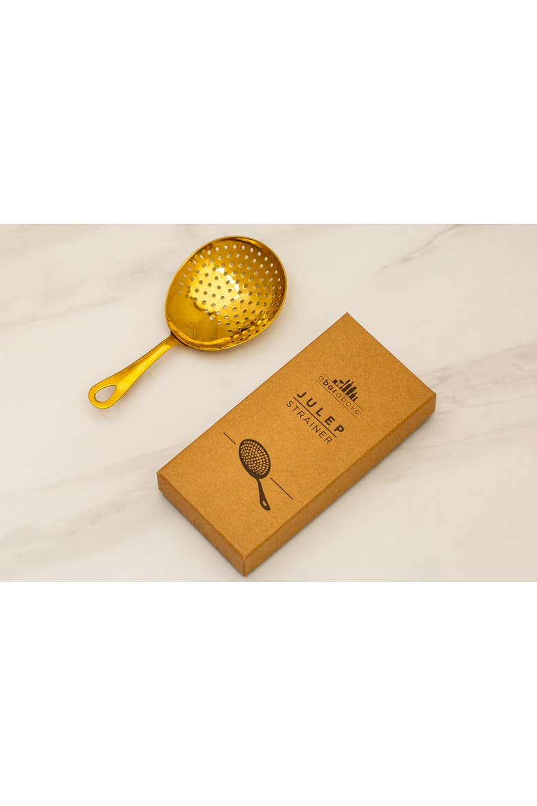 Gold Julep Cocktail Strainer, Alternate, color, Gold