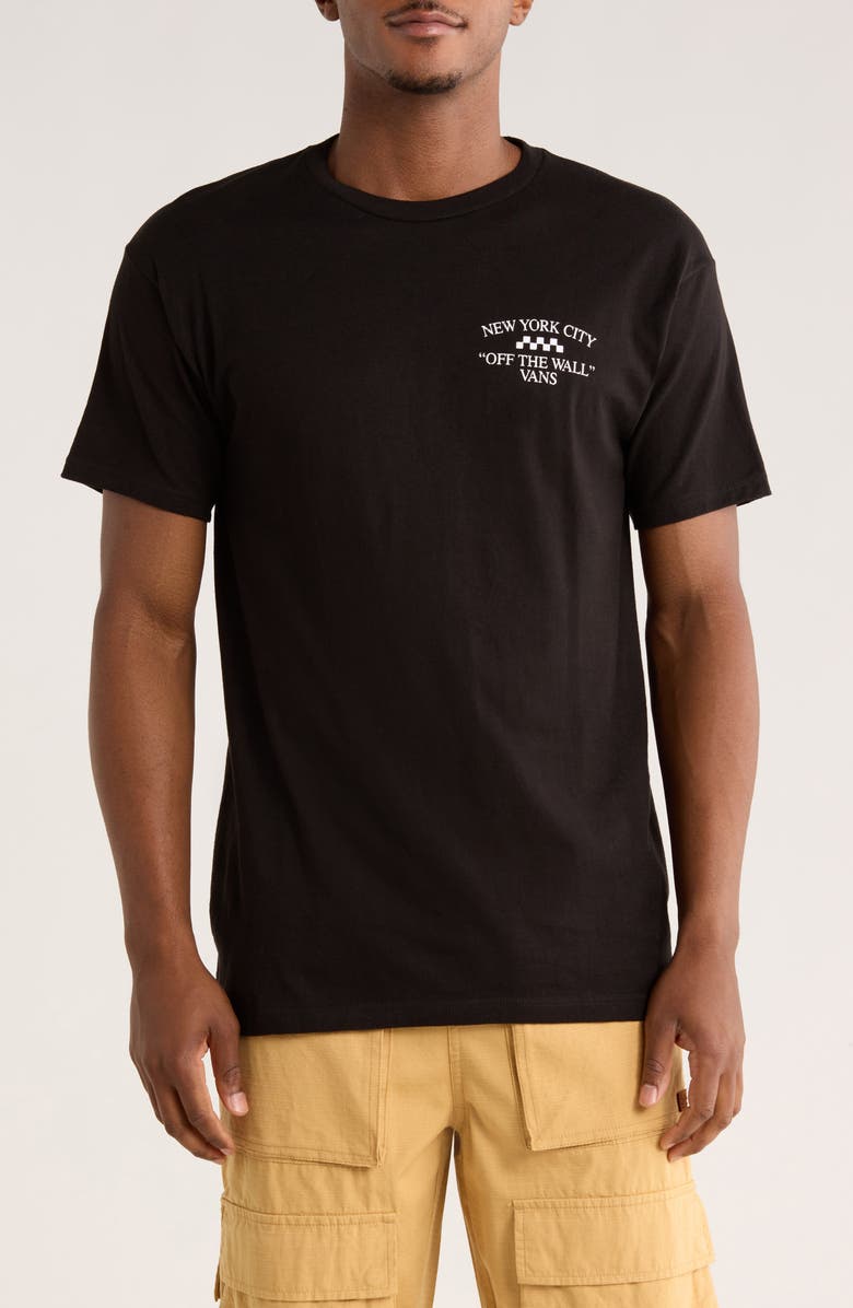 Vans NYC Fire Escape Logo Graphic T-Shirt, Main, color, Black