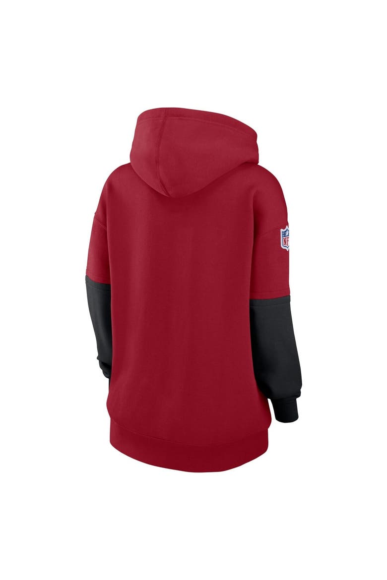 Women's Nike Cardinal Arizona Cardinals 2024 Sideline Essential Fleece Pullover Hoodie, Alternate, color, Cardinal