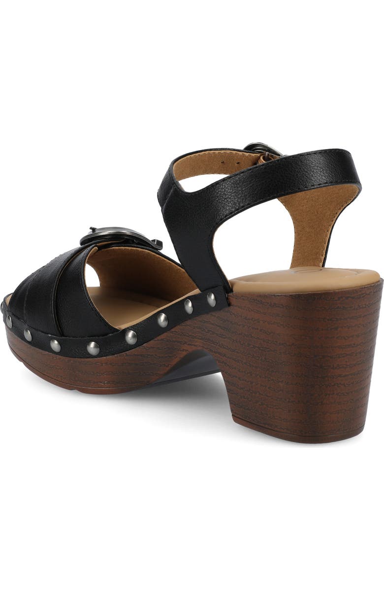 Journee Collection Sisilia Ankle Strap Platform Sandal, Alternate, color, Black