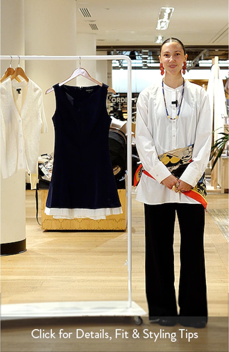 Contrast Hem Detail Fit & Flare Minidress, sales video thumbnail