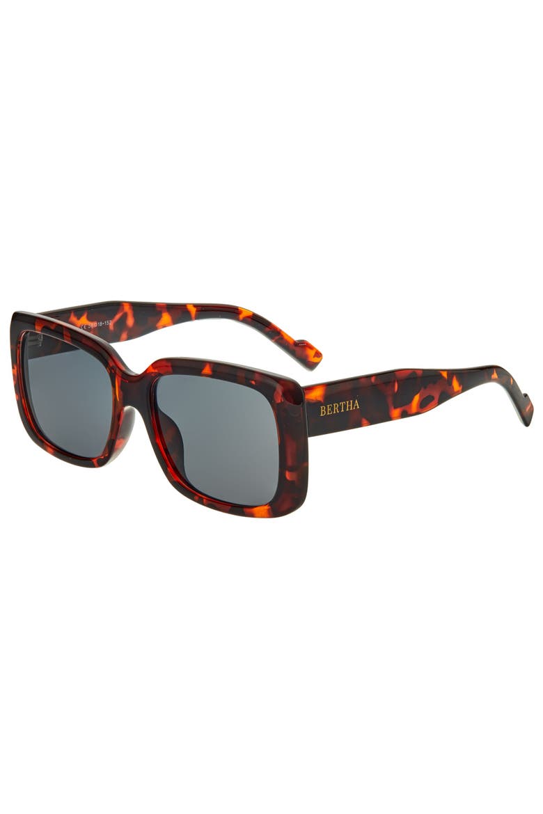 Wendy Polarized Sunglasses, Main, color, Tortoise/Black