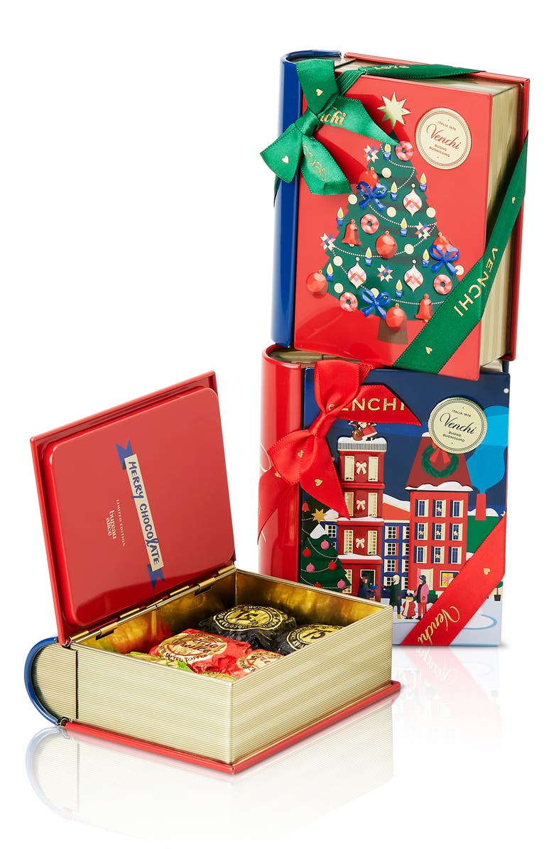 Venchi Chocoviar Chocolates Mini Book Tin, Main, color, 