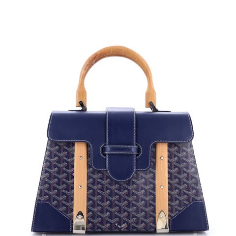 Saigon Top Handle Bag Coated Canvas with Leather MM
