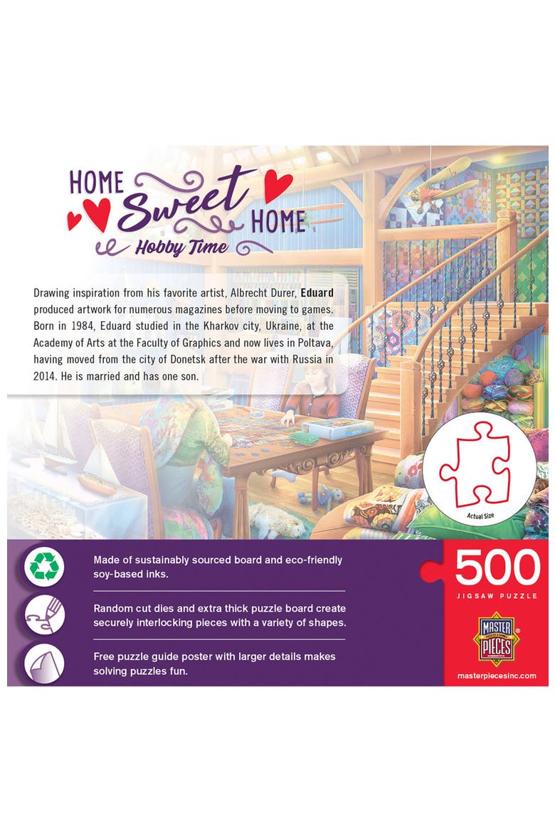Hobby Time 500 Piece Jigsaw Puzzle, Alternate, color, Multicolor