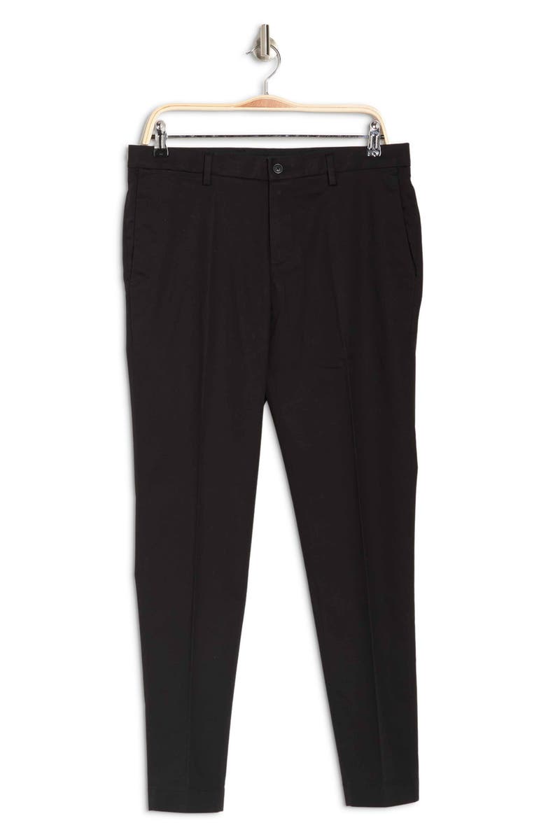 Brooks Brothers Soho Tapered Leg Trousers, Alternate, color, Black
