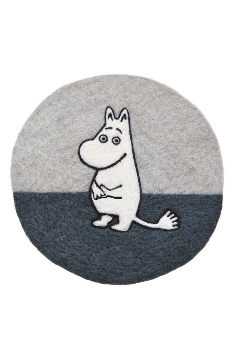 Klippan Moomin Handmade Felted Wool Pot Mats, Main, color, 