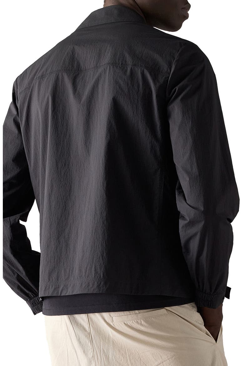 Topflight Water Repellent Shirt Jacket, Alternate, color, BLACK