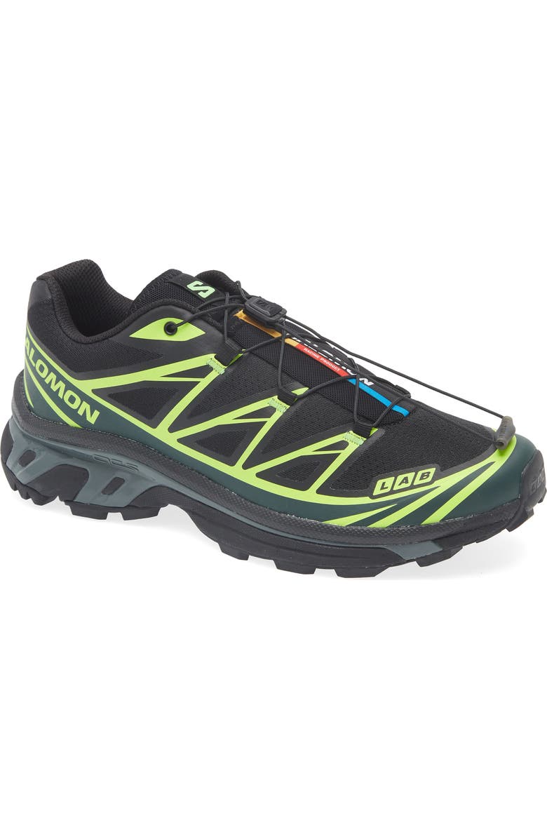 Salomon Gender Inclusive XT-6 Sneaker, Main, color, Black/ Green