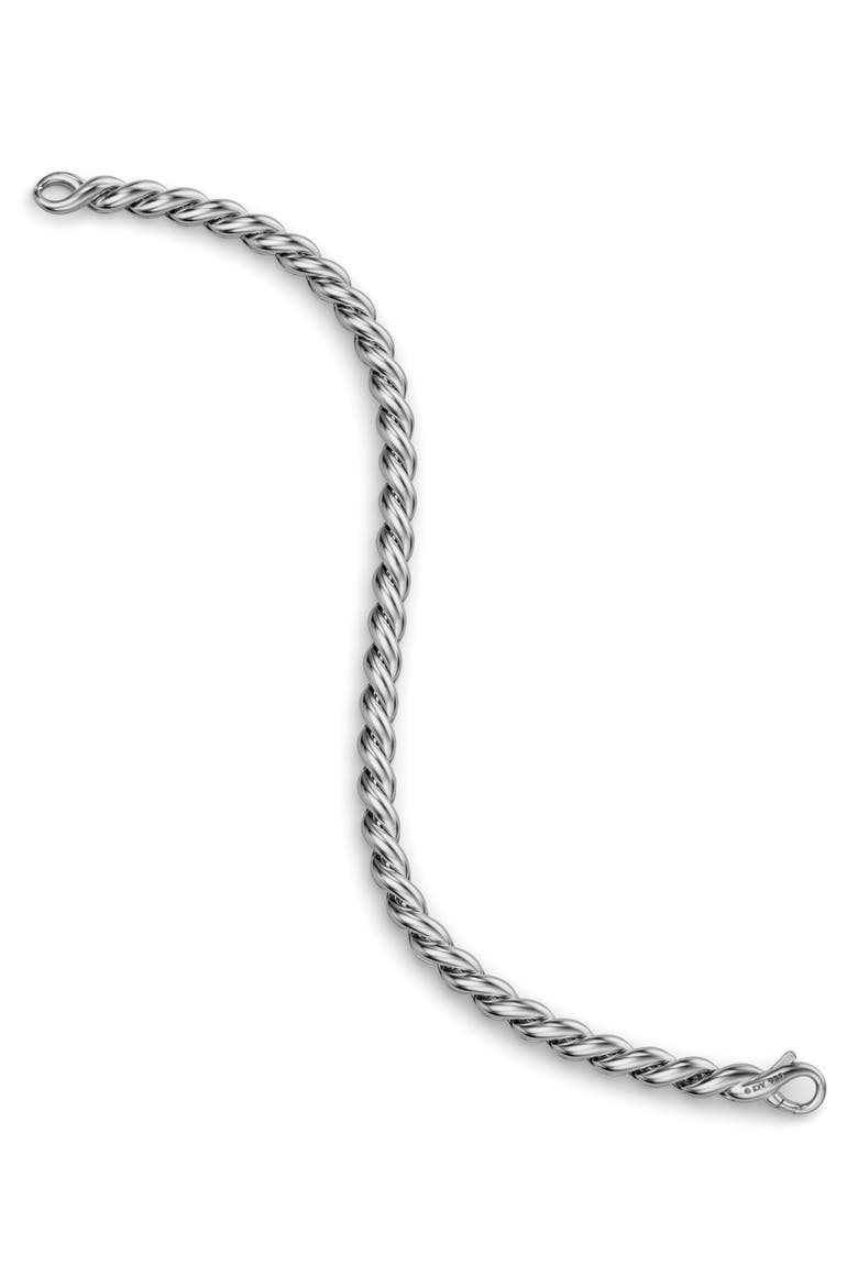 Men's Sculpted Cable Chain Bracelet, Alternate, color, SILVER