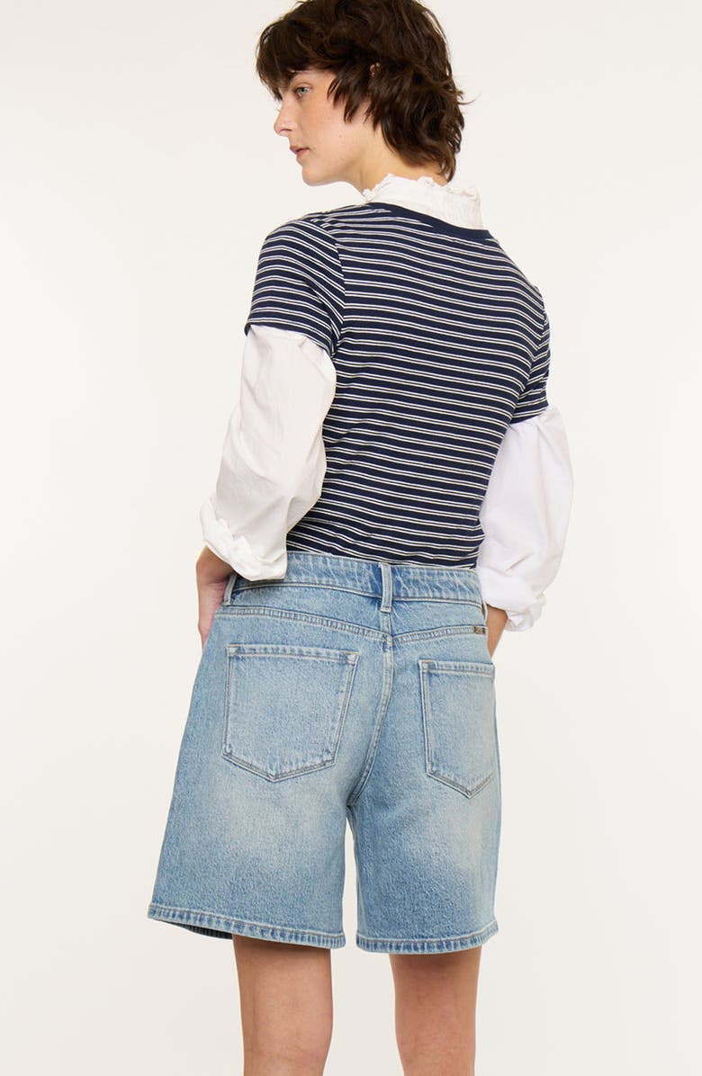 KanCan Jay 90s Low Rise Boy Shorts, Alternate, color, Medium Wash