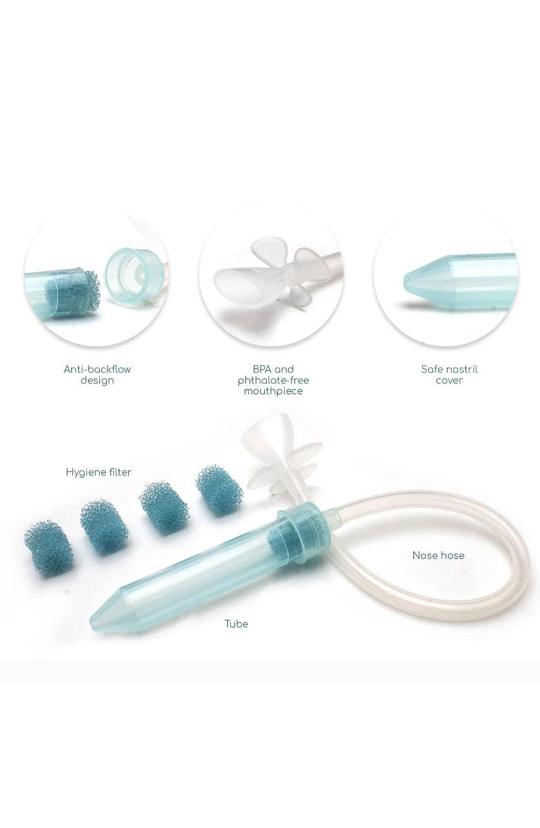 Little Martin's Baby Booger Sucker Blue, Gentle & Quick Mucus Removal, Alternate, color, White