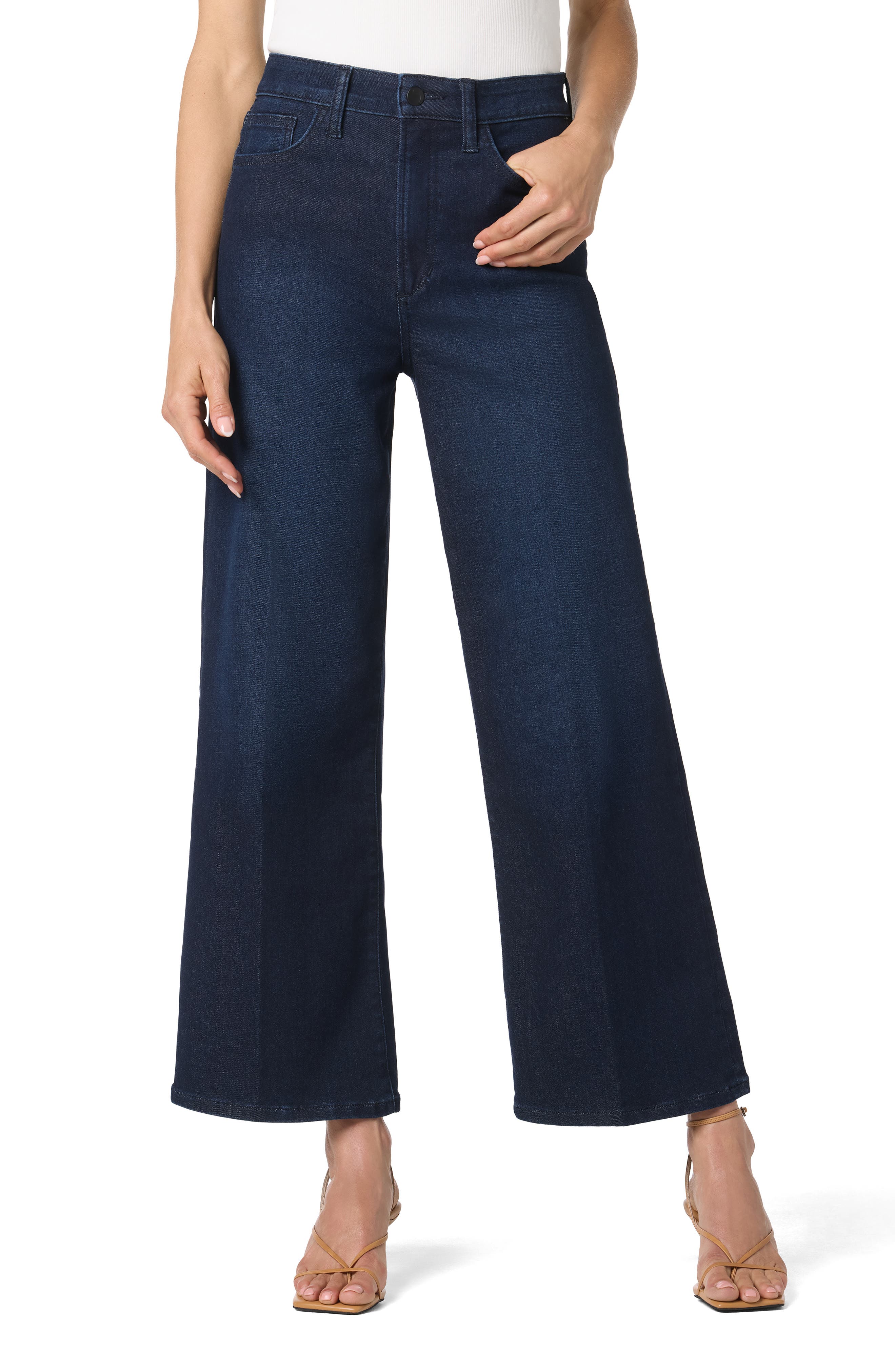 Joe's High Waist Ankle Wide Leg Jeans