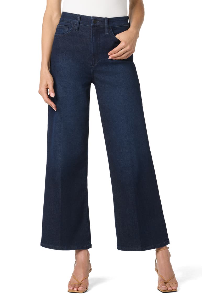 High Waist Ankle Wide Leg Jeans, Main, color, EGALITARIAN